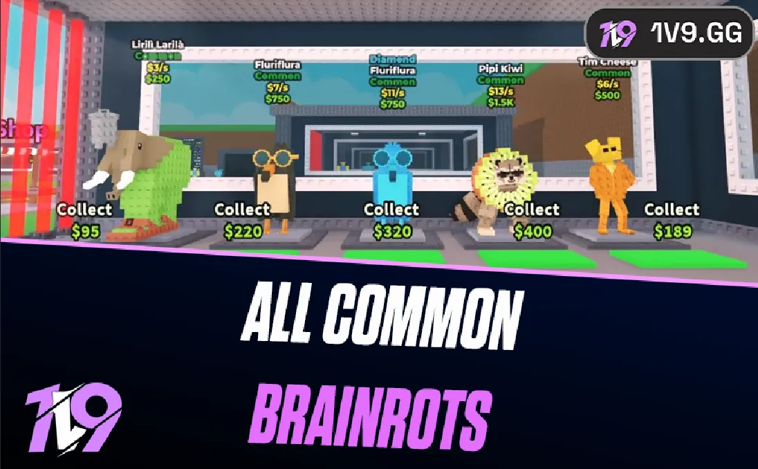 All Common Brainrots in Steal a Brainrot
